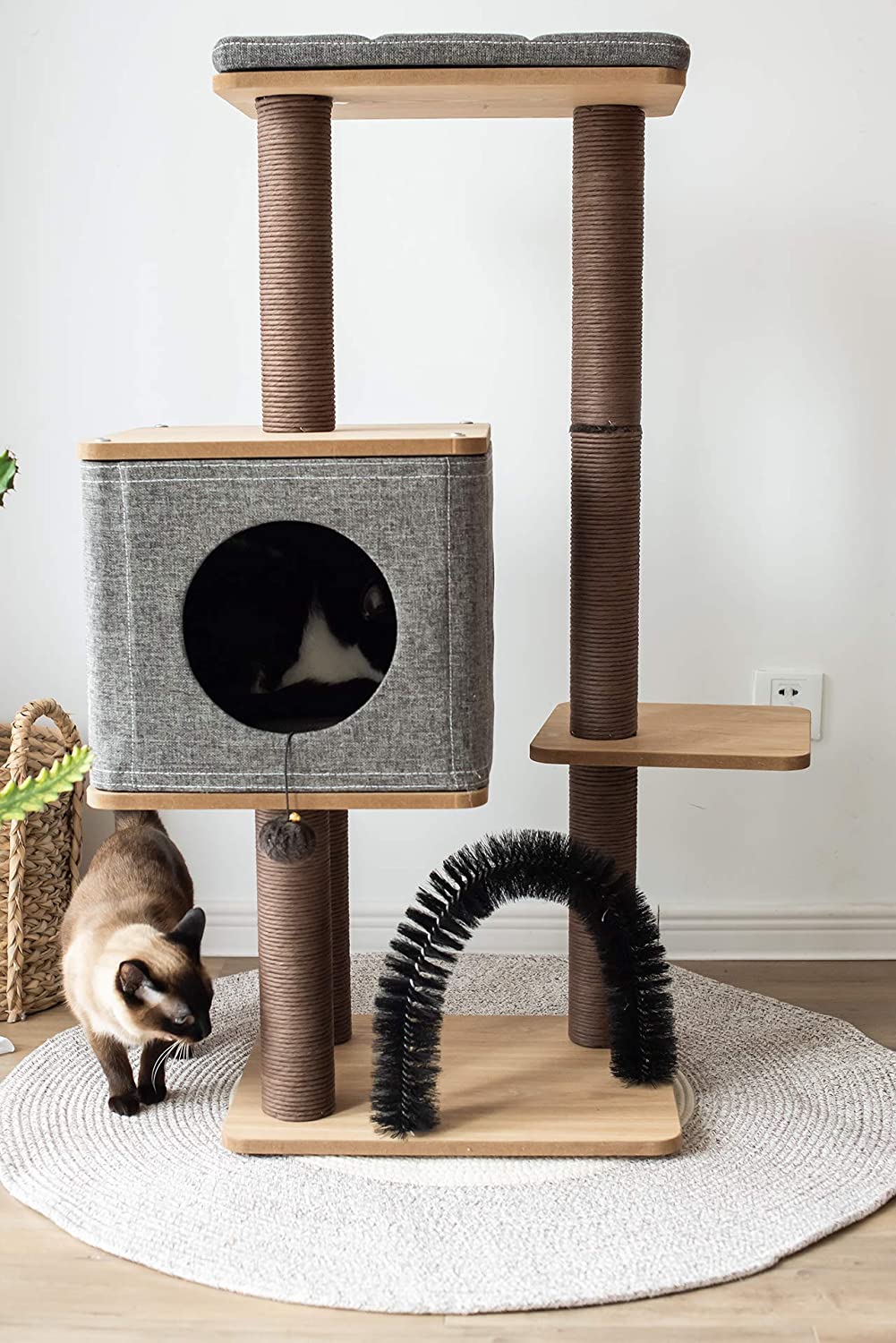 PetPals Elevated Cat Tree Condo via Amazon