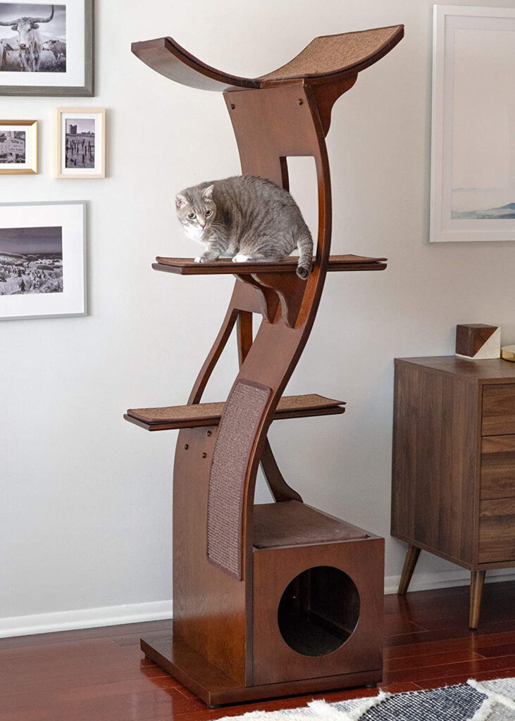 20+ Stylish Mid-Century Modern Cat Tree Options - Whiskers Magoo