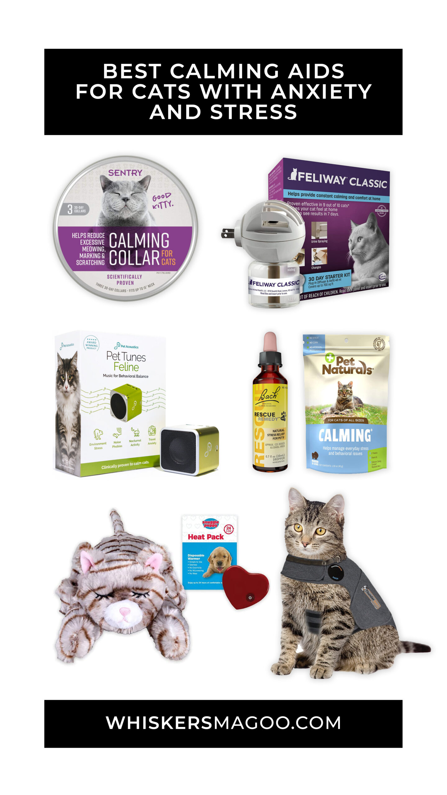 10 Best Calming Aid Options for Cats with Anxiety and Stress Whiskers Magoo